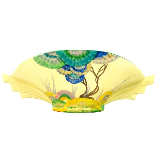 418 - A Clarice Cliff Viscaria pattern 450 shape daffodil bowl. Bizarre Wilkinson Ltd marks, height 12cm. ... 