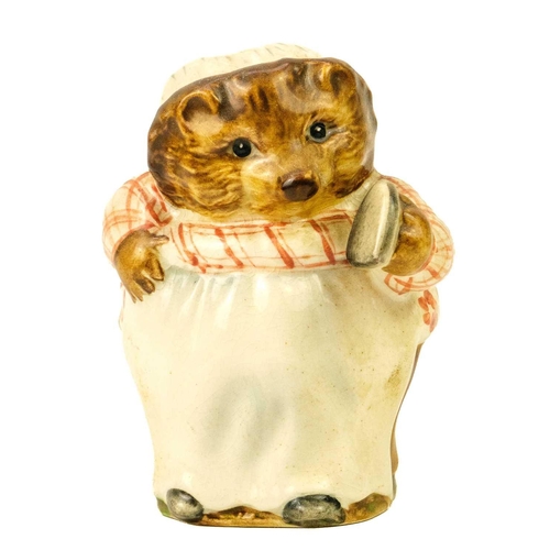 440 - Seven Beswick Beatrix Potter figures with gold backstamps. Comprising 'Lady Mouse', 'Hunca Munca', '... 