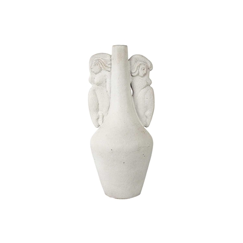 446 - Yolande Beer (1957) A stoneware vase with twin female figure handles, signed to base, height 43cm. N... 