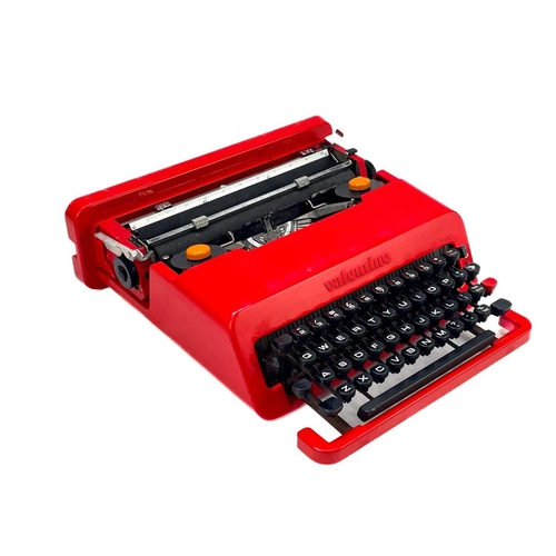 449 - Ettore Sottsass and Perry King for Olivetti, A Valentine typewriter. Circa 1970, in original case, h... 