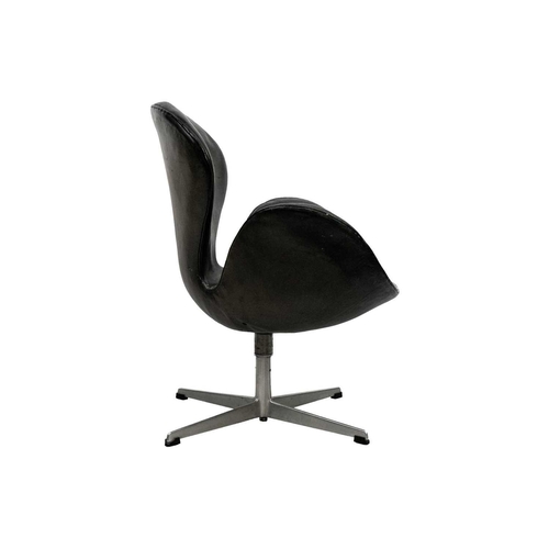 464 - Arne Jacobsen (1902-1971) Swan chair. Height 81cm width 75cm depth 62cm. Bought in Heals Truro by Jo... 