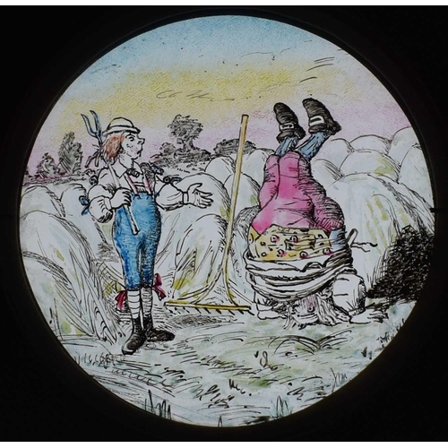 5 - Magic Lantern Slides, Hand painted. Alice's Adventures in Wonderland & Through the Looking Glass. Af... 