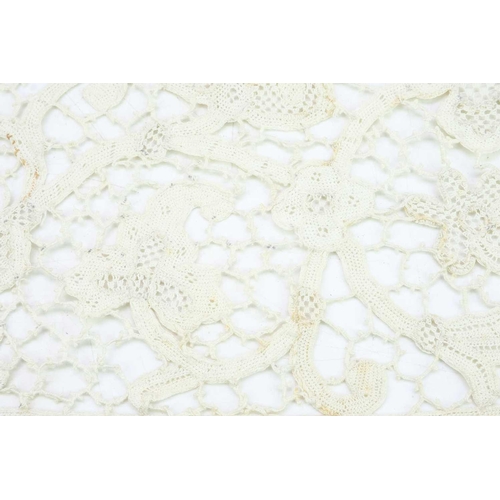 523 - Venetian gros point lace. Width13cm length 306cm.