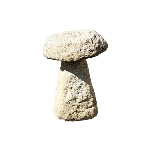 535 - A Cornish granite staddle stone. Height 65cm.