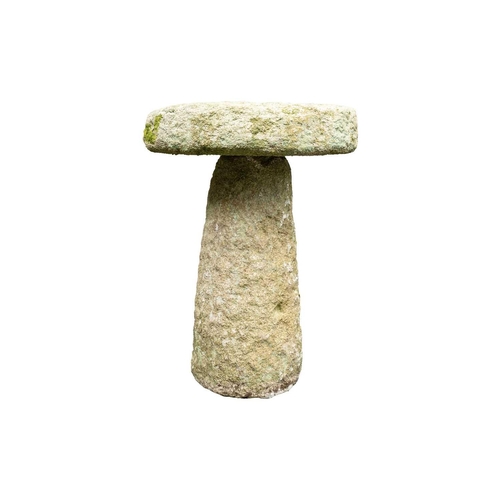 551 - A Cornish granite staddle stone. Height 66cm.