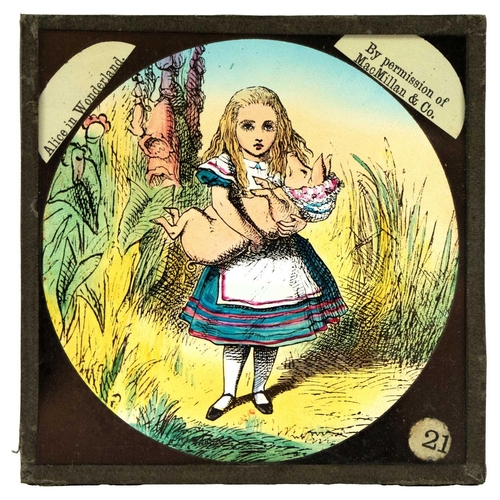 6 - Magic lantern slides, Alice in Wonderland A complete set of 42 illustrations by Tenniel, of Lewis Ca... 