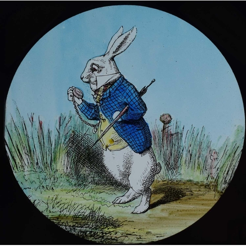 6 - Magic lantern slides, Alice in Wonderland A complete set of 42 illustrations by Tenniel, of Lewis Ca... 