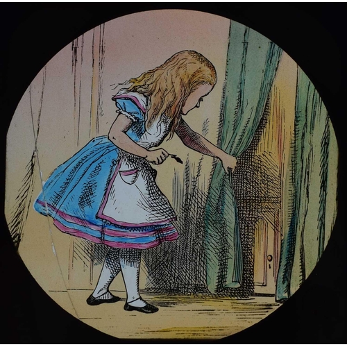 6 - Magic lantern slides, Alice in Wonderland A complete set of 42 illustrations by Tenniel, of Lewis Ca... 