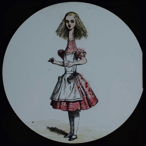 6 - Magic lantern slides, Alice in Wonderland A complete set of 42 illustrations by Tenniel, of Lewis Ca... 