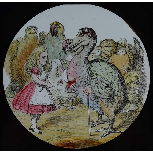 6 - Magic lantern slides, Alice in Wonderland A complete set of 42 illustrations by Tenniel, of Lewis Ca... 