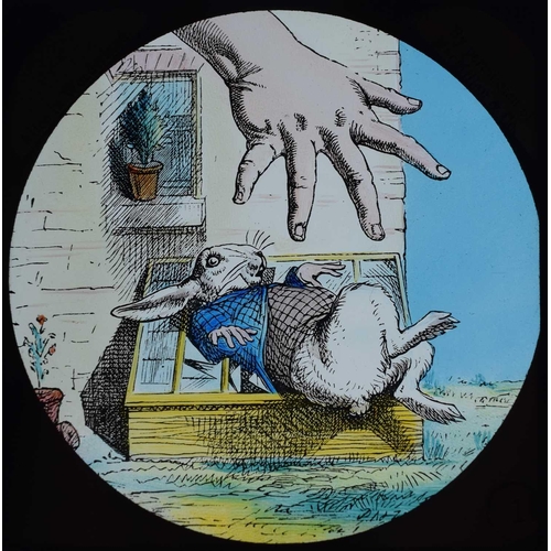 6 - Magic lantern slides, Alice in Wonderland A complete set of 42 illustrations by Tenniel, of Lewis Ca... 