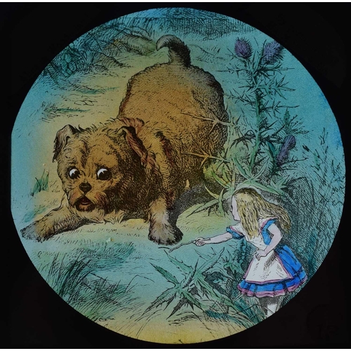 6 - Magic lantern slides, Alice in Wonderland A complete set of 42 illustrations by Tenniel, of Lewis Ca... 