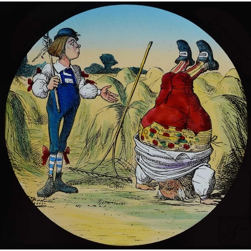 6 - Magic lantern slides, Alice in Wonderland A complete set of 42 illustrations by Tenniel, of Lewis Ca... 