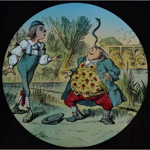 6 - Magic lantern slides, Alice in Wonderland A complete set of 42 illustrations by Tenniel, of Lewis Ca... 