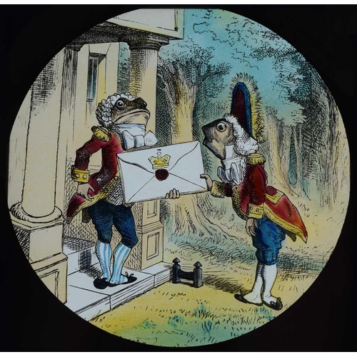 6 - Magic lantern slides, Alice in Wonderland A complete set of 42 illustrations by Tenniel, of Lewis Ca... 