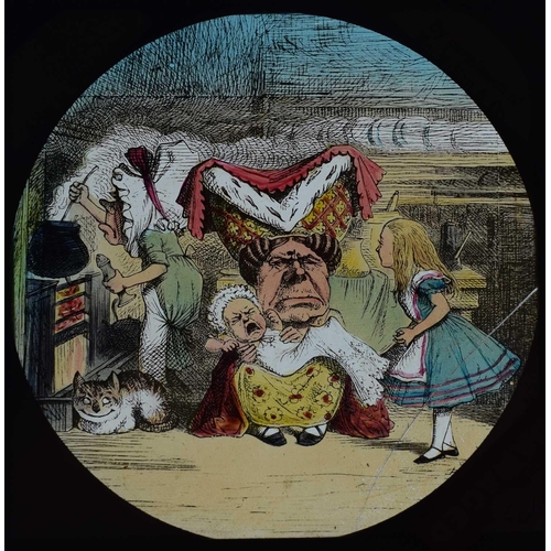 6 - Magic lantern slides, Alice in Wonderland A complete set of 42 illustrations by Tenniel, of Lewis Ca... 