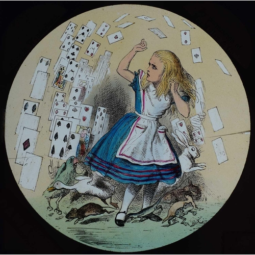 6 - Magic lantern slides, Alice in Wonderland A complete set of 42 illustrations by Tenniel, of Lewis Ca... 