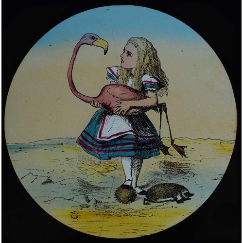 6 - Magic lantern slides, Alice in Wonderland A complete set of 42 illustrations by Tenniel, of Lewis Ca... 