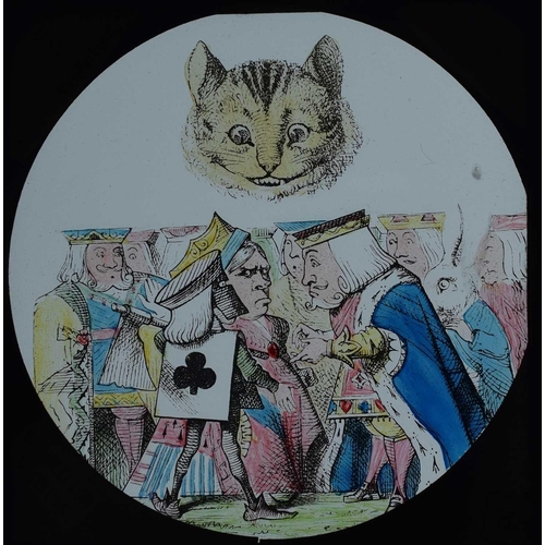 6 - Magic lantern slides, Alice in Wonderland A complete set of 42 illustrations by Tenniel, of Lewis Ca... 