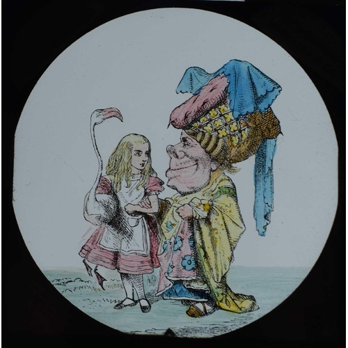 6 - Magic lantern slides, Alice in Wonderland A complete set of 42 illustrations by Tenniel, of Lewis Ca... 