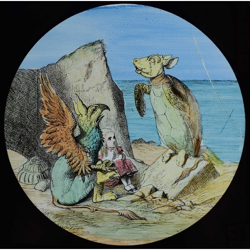 6 - Magic lantern slides, Alice in Wonderland A complete set of 42 illustrations by Tenniel, of Lewis Ca... 