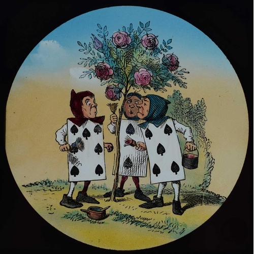 6 - Magic lantern slides, Alice in Wonderland A complete set of 42 illustrations by Tenniel, of Lewis Ca... 