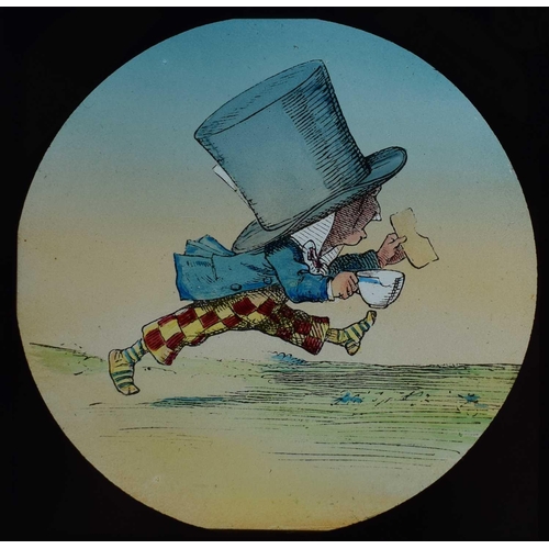 6 - Magic lantern slides, Alice in Wonderland A complete set of 42 illustrations by Tenniel, of Lewis Ca... 