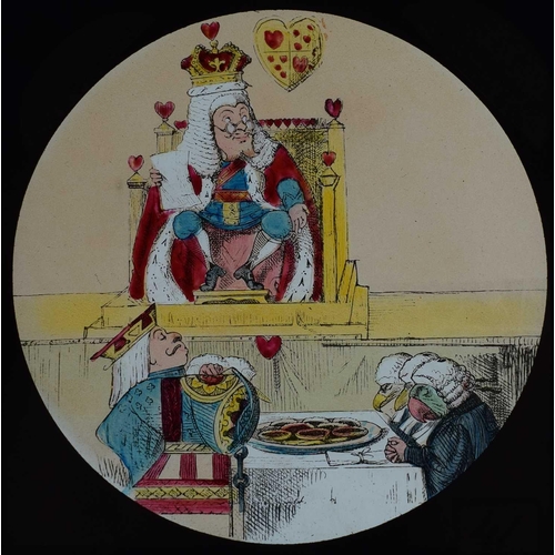 6 - Magic lantern slides, Alice in Wonderland A complete set of 42 illustrations by Tenniel, of Lewis Ca... 