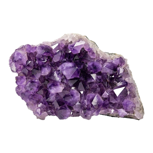 72 - An amethyst geode cluster of large proportions. Deep, vibrant purple in colour, with impressive well... 