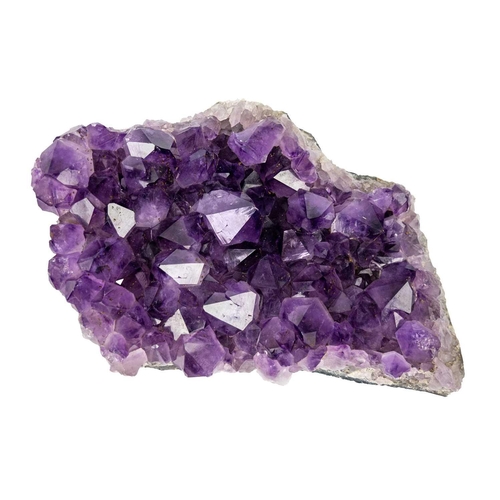 72 - An amethyst geode cluster of large proportions. Deep, vibrant purple in colour, with impressive well... 