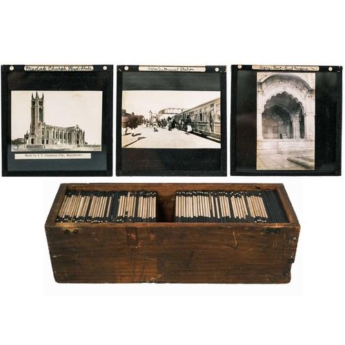 80 - A collection of magic lantern slides. Of India circa 1920.