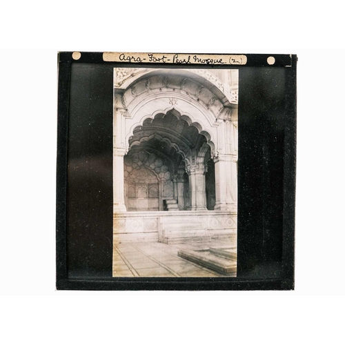 80 - A collection of magic lantern slides. Of India circa 1920.