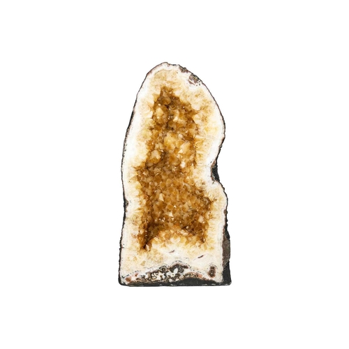 84 - A stunning citrine quartz 'cathedral' geode of large proportions. A free standing 'cathedral' citrin... 