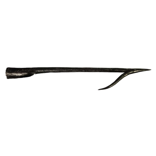 85 - An iron harpoon fitting. 19th century, length 41cm.