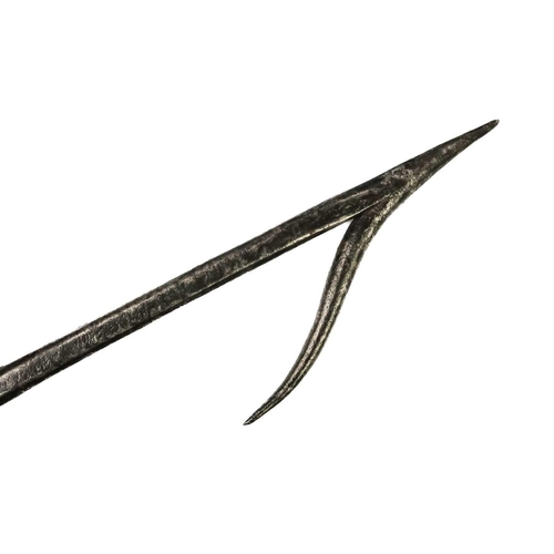 85 - An iron harpoon fitting. 19th century, length 41cm.