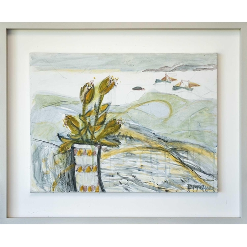 132 - Daphne MCCLURE (1930-2023) On the Way to St Ives Oil on canvas, signed, 45 x 61cm, 65.5 x 80cm frame... 