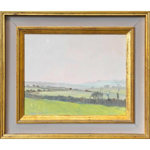 14 - John MILLER (1931-2002) Sancreed (1960) Oil on board, signed and dated '60, 27 x 35cm, 43 x 51cm fra... 