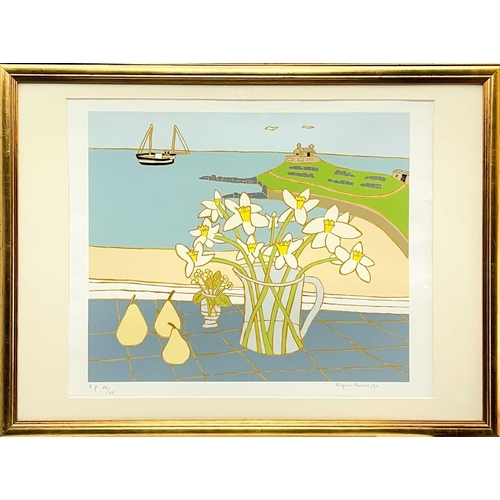 142 - Bryan PEARCE (1929-2006) Daffodils on the Windowsill, 1996 Screenprint, signed and dated '96, number... 