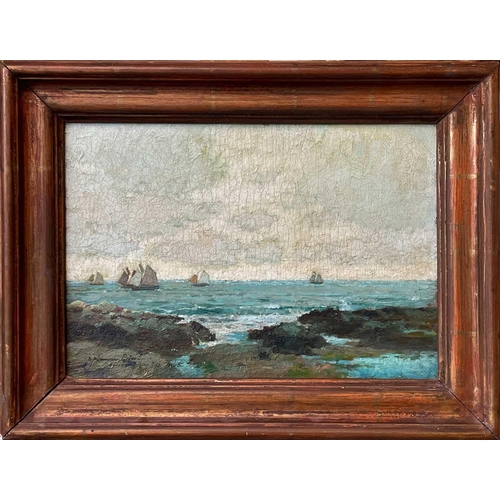 158 - Samuel John Lamorna BIRCH (1869-1955) Souvenir of Race, 1905 Oil on board, signed, inscribed and dat... 