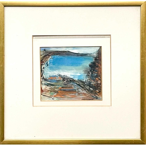 174 - Margo MAECKELBERGHE (1932-2014) Tin Coast III MIxed media Signed Further signed, titled and inscribe... 