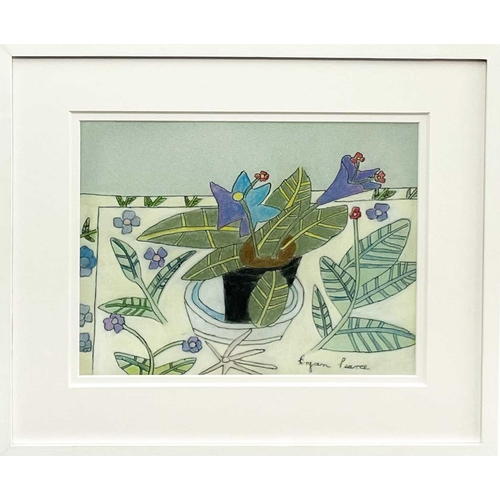 180 - Bryan PEARCE (1929-2006) Purple Gloxinia in Black Pot, 1998 Pastel on paper, signed, 23.5 x 31cm, 39... 