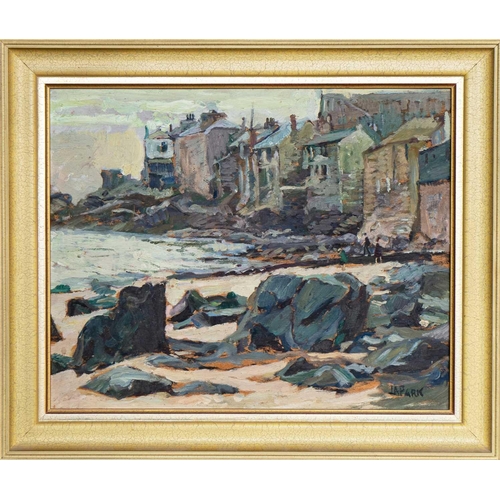 197 - John Anthony PARK (1880-1962) The Warren, St Ives  Oil on panel, signed, 32 x 40cm, framed 41 x 49cm