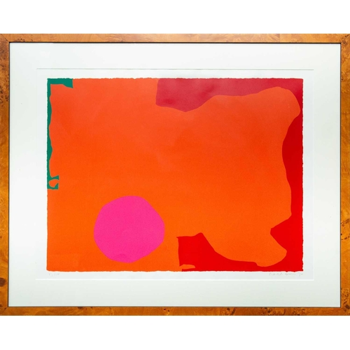 207 - Patrick HERON (1920-1999) Magenta Disc and Red Edge: April 1970, 1970 Silkscreen, signed, dated, and... 