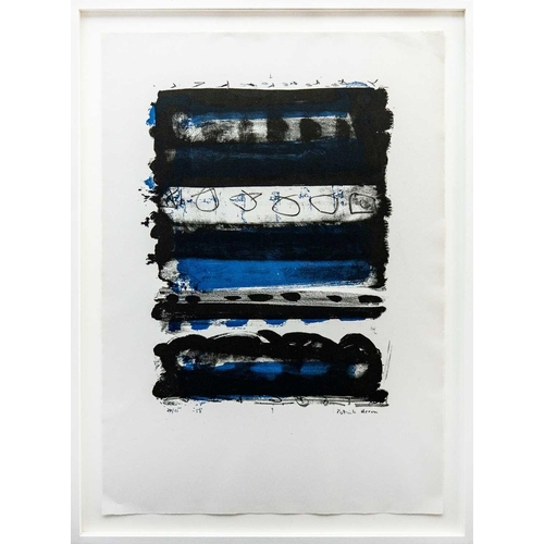 222 - Patrick HERON (1920-1999) Black and Blue, 1958 Lithograph, signed and dated 1958, numbered 20/25, sh... 