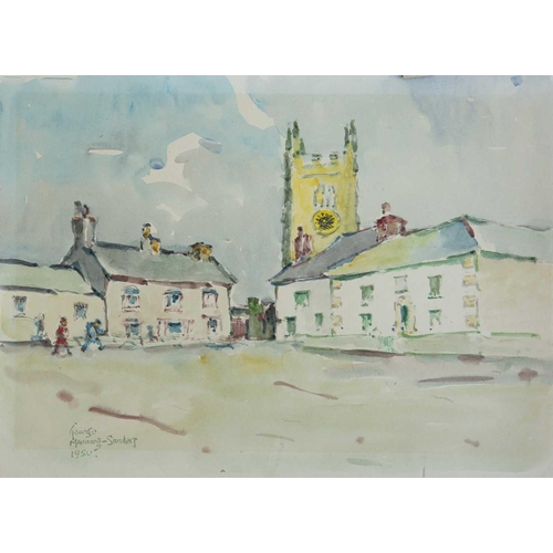 236 - George MANNING-SANDERS (1881-1953) A collection of six works Watercolour, two signed, one dated 1950... 