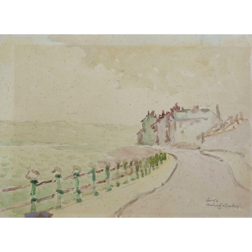 236 - George MANNING-SANDERS (1881-1953) A collection of six works Watercolour, two signed, one dated 1950... 