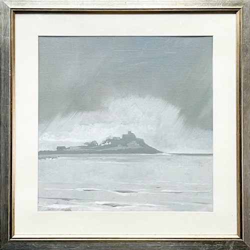 260 - Nick WILKINSON (XX-XXI) St. Michael's Mount, Storm Approaching Oil on linen, signed, inscribed and d... 