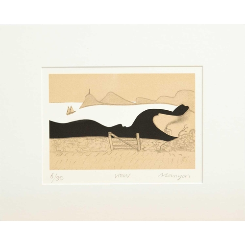 262 - Andrew LANYON (1947) View Screenprint, signed, inscribed and numbered 6/30, 12 x 19cm.