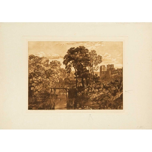 423 - Frank SHORT (1857-1945) after J.M.W. TURNER Four mezzotints Sheep-washing, Windsor, 1920, signed by ... 