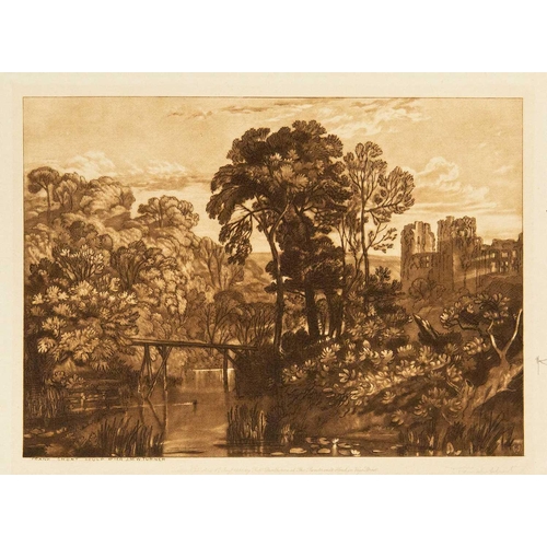 423 - Frank SHORT (1857-1945) after J.M.W. TURNER Four mezzotints Sheep-washing, Windsor, 1920, signed by ... 